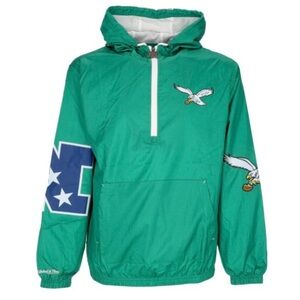 Mitchell & Ness Men's Pull-On Philadelphia Eagles Windbreaker